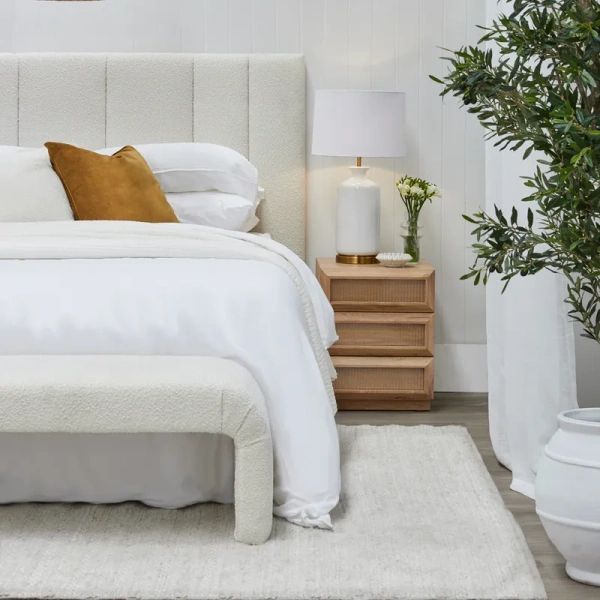 Table Lamp Camille White