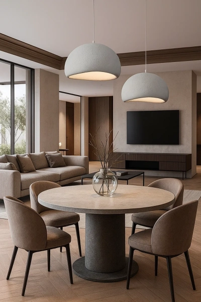 Pendant lamp Emi P65 E27 WHT