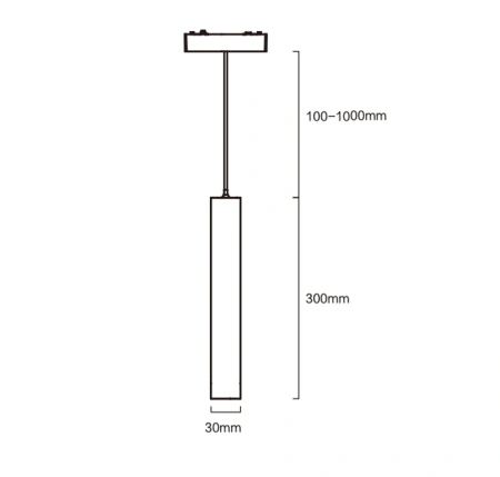 Track Tube light Z3060-6.24.CCT.BK 48V 6W WIFI