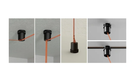 Woven track fixed node Z5000-24.BCC.BK 24V