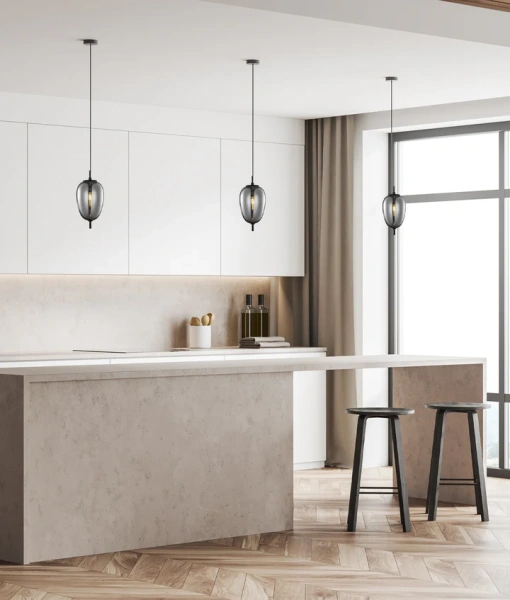 Pendant lamp PINO 6 E14 Smokey BLK Pendant lamp PINO 6 E14 Smokey BLK