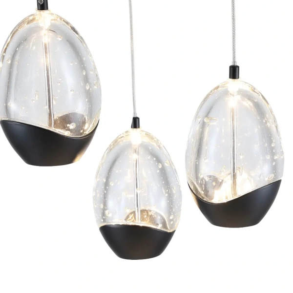 Pendant lamp TEAR 3 LED 23W BL