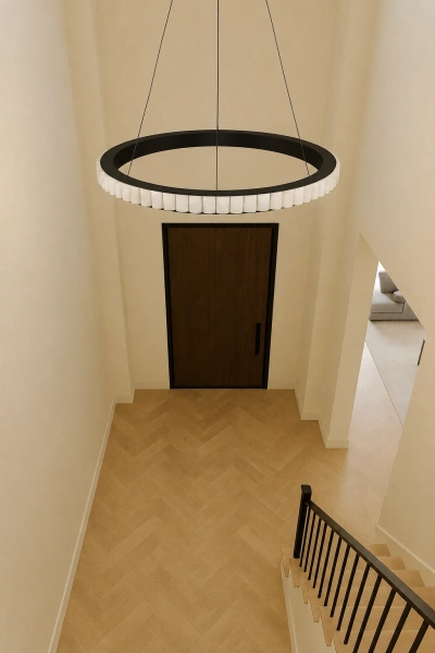 Pendant lamp Capella Alabaster Spanish Marble D80 LED CCT Dim BLK with remote