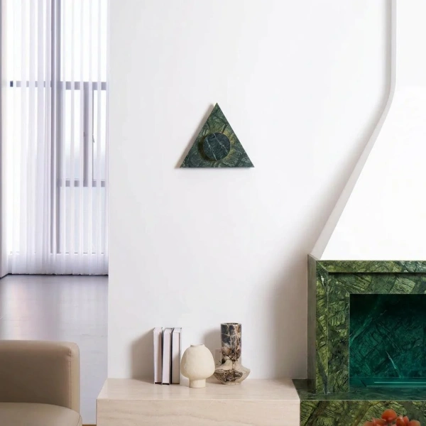Wall lamp Kairo marble G9 Moss green