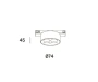 Track spot lens SEPTA Brass 48V 7W CCT