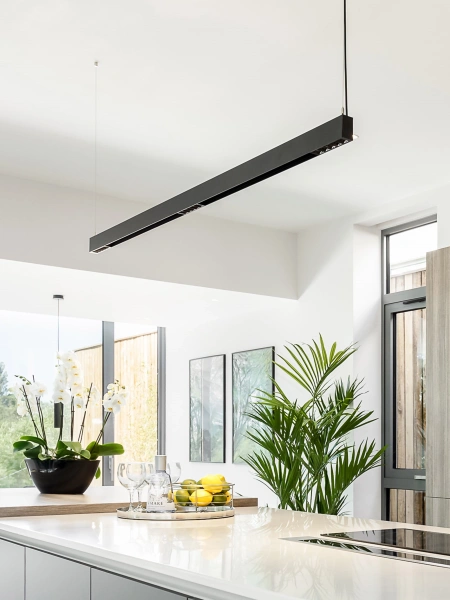 Suspended track set Edge 2M 3lt LED 18W BLK Suspended track set Edge 2M 3lt LED 18W BLK