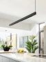 Suspended track set Edge 2M 3lt LED 18W BLK