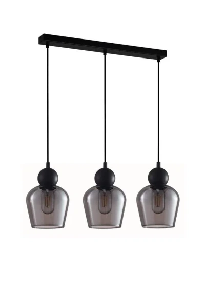 Pendant lamp CHAMPAN2X3S E27 black