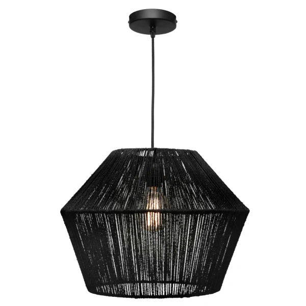 Pendant lamp Cassie 1Lt Large Black