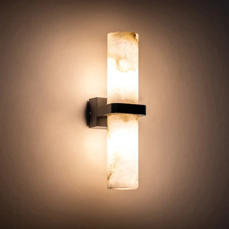 Wall light Spanish Alabaster Glass Up & Down G9 18W BL