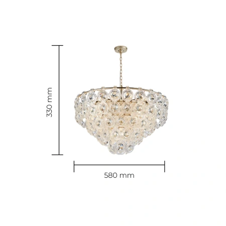 Pendant lamp Tula D58 E14 BRS