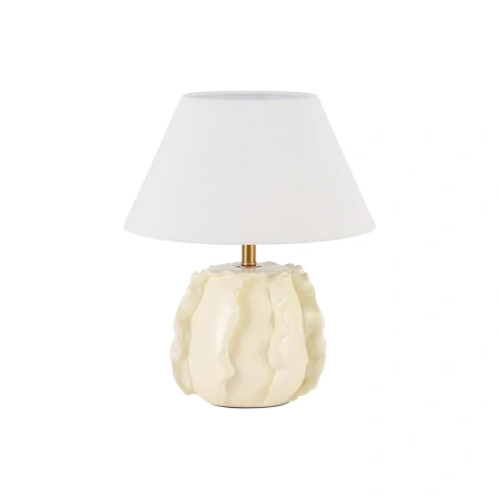 Table lamp Lila ceramic E27 Butter cream