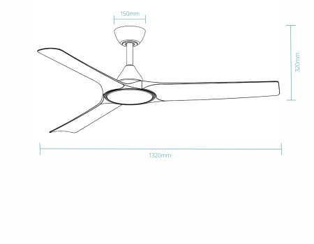 Ceiling Fan Alpine DC 52 LED Wi-Fi 33W WH