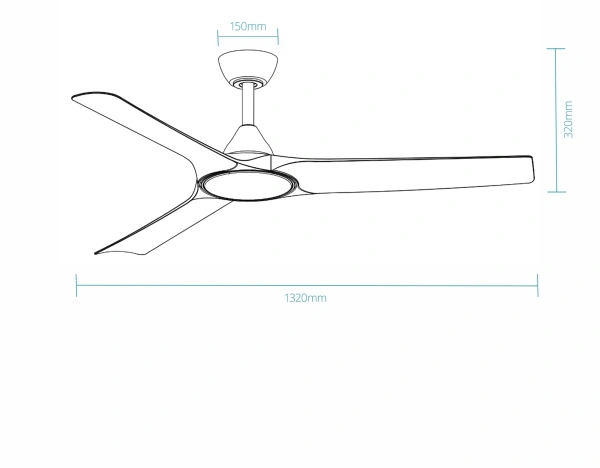 Ceiling Fan Alpine DC 52 LED Wi-Fi 33W WL