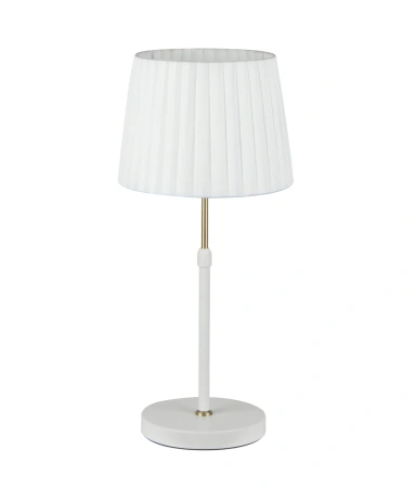 Table lamp CRECER-T2 E27 WHT/BRS