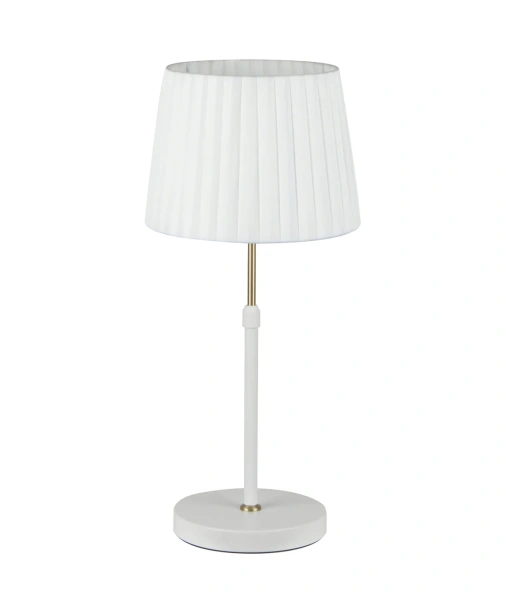 Table lamp CRECER-T2 E27 WHT/BRS