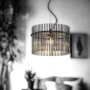 Pendant lamp Quilo 1lt E27 BLK