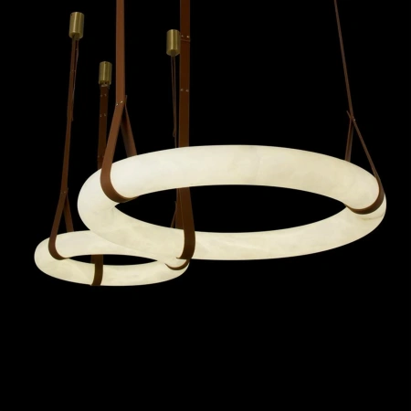 Pendant lamp Calcena D80 Alabaster Spanish Marble LED 50W BRS