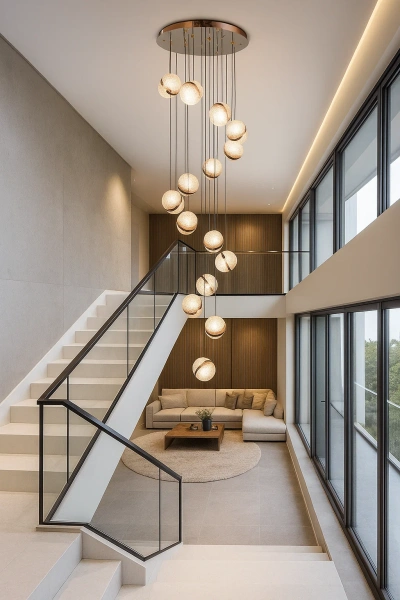 Pendant lamp Saturn 15 LED 90W CCT Dim D59 Rose Gold remote Pendant lamp Saturn 15 LED 90W CCT Dim D59 Rose Gold remote