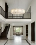 Pendant lamp Lazaida S12 Alabaster Spanish Marble D80 BRS