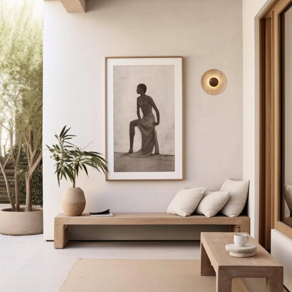 Wall lamp Aska Natural stone 5W