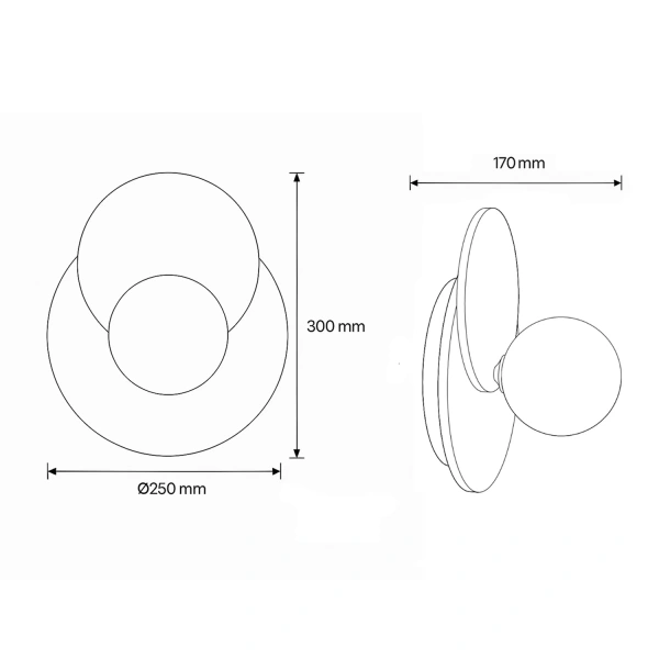 Wall lamp Lyra Travertine G9 5W