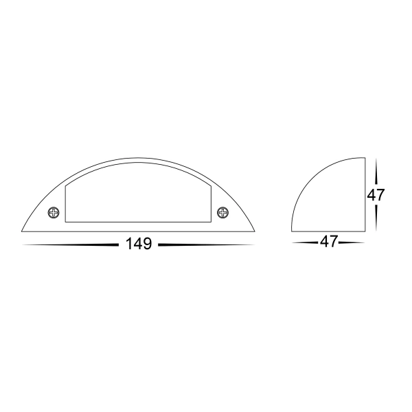 Step light Curva 12V 5W 3CCT LED WHT