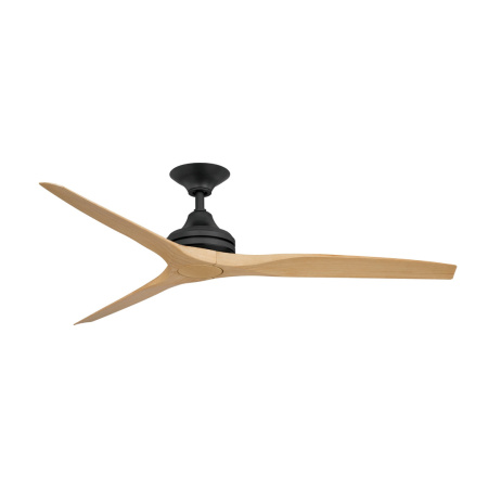 Ceiling fan Spitfire AC D60 Black Base Natural Oak Blades