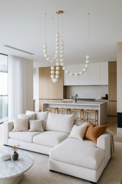 Pendant lamp Cloud P52 P3 LED 36W 3CCT BRS