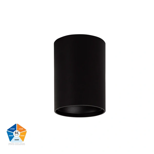 Surface downlight Nella BLK 5CCT LED 7W IP54 Surface downlight Nella BLK 5CCT LED 7W IP54