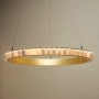 Pendant lamp Capella Alabaster Spanish Marble D80 LED CCT Dim BRS with remote