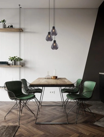 Pendant lamp TULIP2 E27 black