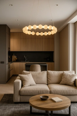 Pendant lamp Coronet Alabaster Spanish Marble D60 LED 30W CCT BRS