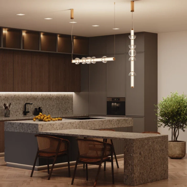 Pendant lamp Afrodite linear P1 LED 30W 3K L980 BK Pendant lamp Afrodite linear P1 LED 30W 3K L980 BK