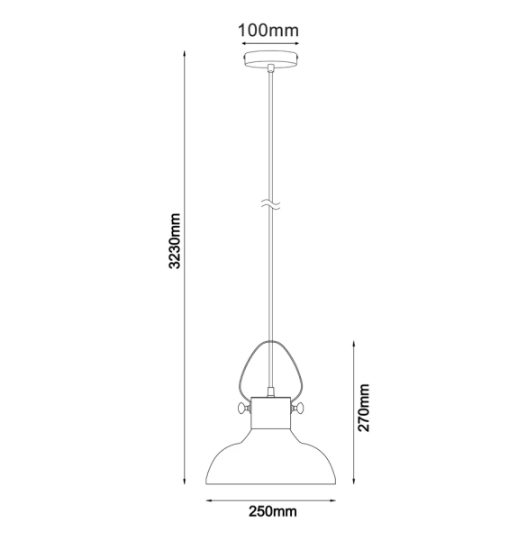Pendant lamp FUMOSO Dome shape