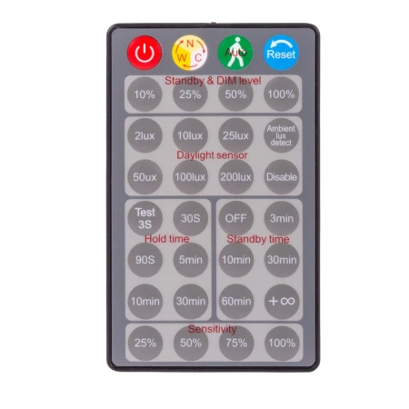 Wall light FOCUS 15W CCT Remote, sensor HV3792T-BLK