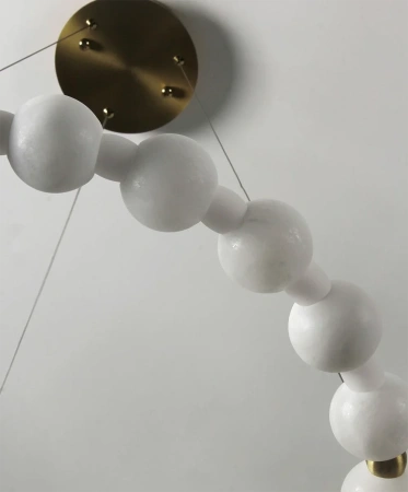 Pendant lamp Coronet Alabaster Spanish Marble D80 LED 48W CCT BRS