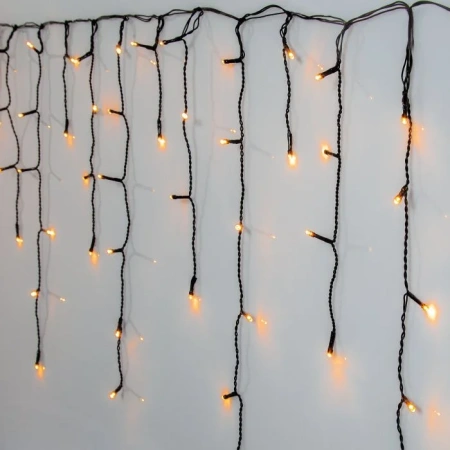 Icicle lights warm white 6m