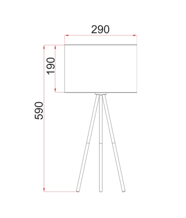 Table lamp JAMBES-T2 E27 WHT