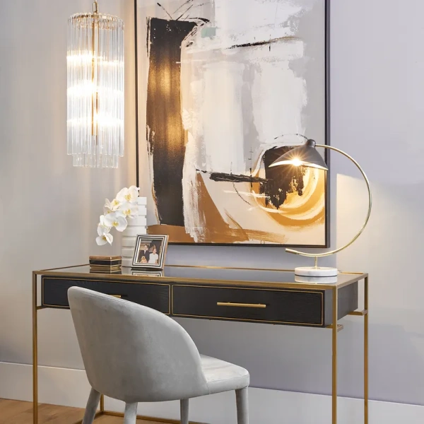 Pendant lamp Zara Long Brass