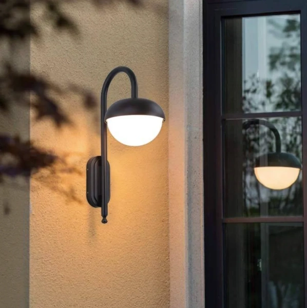 Wall light Emilia e27 IP54 BLK