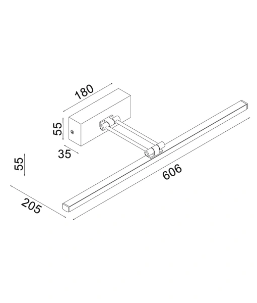 Wall light VANIDAD2L LED 20W 3CCT L606 CHR Wall light VANIDAD2L LED 20W 3CCT L606 CHR