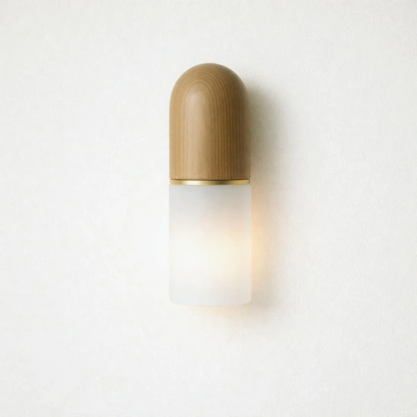 Wall lamp Arch wood LED