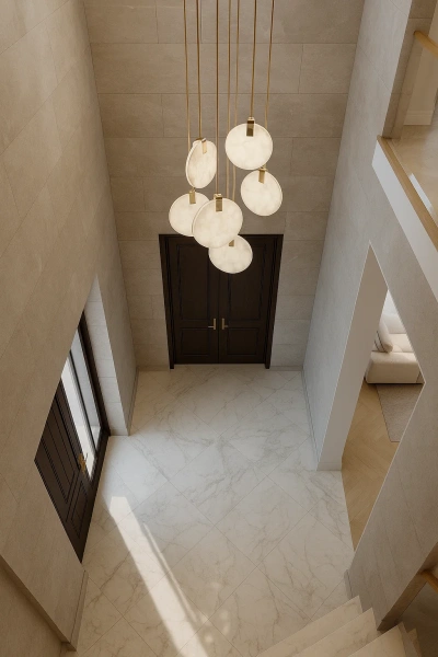 Pendant lamp Villastar P6 Alabaster Spanish Marble LED CCT Dim BRS