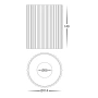 Surface downlight HV5853S-WHT Nella 3CCT LED 18W IP65 12V