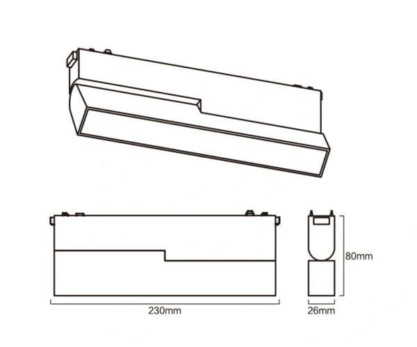 Track Opal Line Adjustable Z3081-20.OP.CCT.BK 48V 20W WIFI