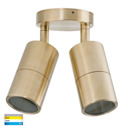 Wall light Tivah Tri Colour double GU10 BRS