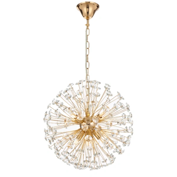Round Pendant LERIDA 8 Lights GLD