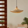 Pendant lamp HAXEY 1X40W E27 CANE NAT