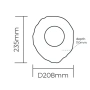 Wall light Vesta small LED D20 BRS